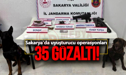 Sakarya’da uyuşturucu operasyonları: 35 gözaltı!