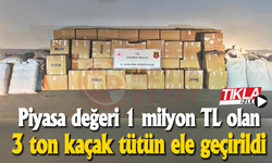 Otoyolda durdurulan tırdan 3 ton tütün ele geçirildi