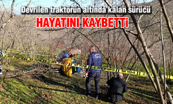 Devrilen traktörün altında kalan sürücü hayatını kaybetti