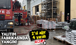 Yalıtım fabrikasında yangın! 2'si ağır 4 yaralı