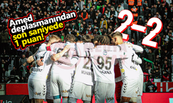 Amed deplasmanından son saniyede 1 puan: 2-2