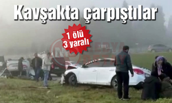 Kavşakta çarpıştılar! 1 ölü 3 yaralı