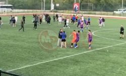 Yeşil saha adeta ring alanına döndü