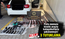 Polis memuru kiralık araçta kalaşnikoflarla yakalanmıştı!