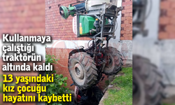 Küçük kız kullanmaya çalıştığı traktörün altında can verdi