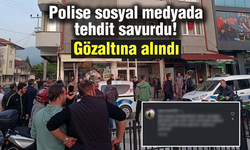 Polise sosyal medyada tehdit savurdu!