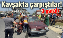 Kavşakta çarpıştılar! 3 yaralı