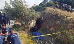 Kızının kullandığı traktörde can verdi