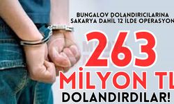 Bungalov dolandırıcılarına Sakarya dahil 12 ilde operasyon