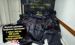 1 milyon 368 bin 200 içimlik uyuşturucuyu kumaşa emdirdiler