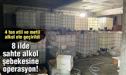 8 ilde sahte alkol şebekesine operasyon!