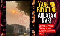 Sakarya'da başladı Bilecik'e sıçradı dumanlar Eskişehir'e ulaştı!