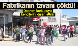 Fabrikanın tavanı çöktü! 3 Yaralı