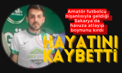 Havuzda boynunu kıran amatör futbolcu hayatını kaybetti!