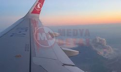 Yangının boyutu: Uçaktan böyle görüntülendi!