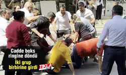 Cadde boks ringine döndü!