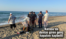 Karasu'da denize giren genç hayatını kaybetti