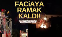 Sakarya'da sıralı halde bulunan 7 dükkandan 4'ü yandı