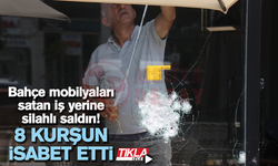 Bahçe mobilyaları satan iş yerine silahlı saldırı!