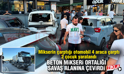 Beton mikseri ortalığı savaş alanına çevirdi