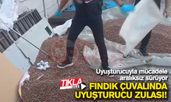 Fındık çuvalında uyuşturucu zulası!