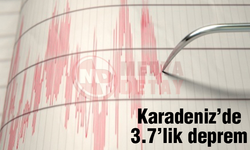 Karadeniz'de 3.7'lik deprem