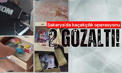 Sakarya'da kaçakçılık operasyonu: 2 gözaltı!