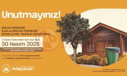 Adapazarı Belediyesi: Vergide son gün 30 Kasım!