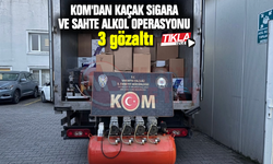 KOM'dan kaçak sigara ve sahte alkol operasyonu