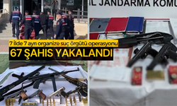 7 İlde 7 ayrı organize suç örgütü operasyonu