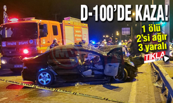 D-100'de kaza! 1 ölü, 2'si ağır 3 yaralı
