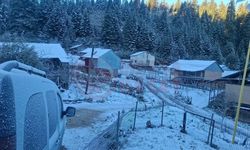 Çiğdem Yaylası beyaza büründü!