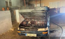 Park halindeyken alev aldı!