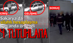 Sakarya’da silahlı hesaplaşmaya polis engeli: 4 tutuklama!