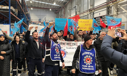 Metal işçileri yine eylemde!