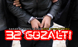 5 ilde çete operasyonu: 32 gözaltı