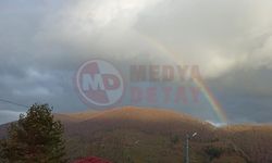 Bin rakımda oluşan gökkuşağı hayran bıraktı