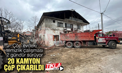 20 Kamyon dolusu çöp çıkarıldı