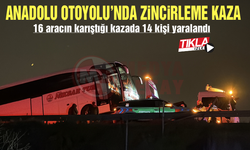 16 aracın karıştığı kazada 14 kişi yaralandı!