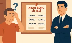 Aidat borç listesi asmak yasaklandı!