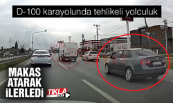 D-100 karayolunda tehlikeli yolculuk