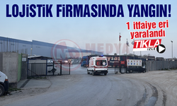 Lojistik firmasında yangın!