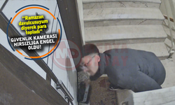 Güvenlik kamerası hırsızlığa engel oldu!