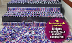 Binlerce sentetik ecza maddesi ele geçirildi
