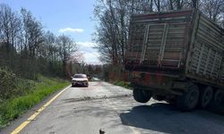 Kaza yapan sürücünün imdadına muhtar yetişti!