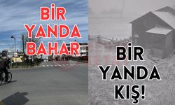 Sakarya'da merkezde bahar, yaylalarda kış yaşanıyor