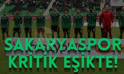 Sakaryaspor kritik eşikte!