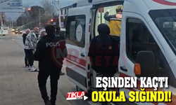 Eşinden şiddet gördüğünü söyleyen hamile kadın, okula sığındı!