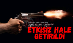 Polise silah doğrultup koştu: Etkisiz hale getirildi!