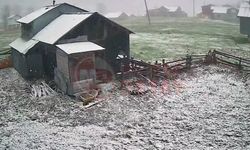 Yüksek kesimler beyaza büründü